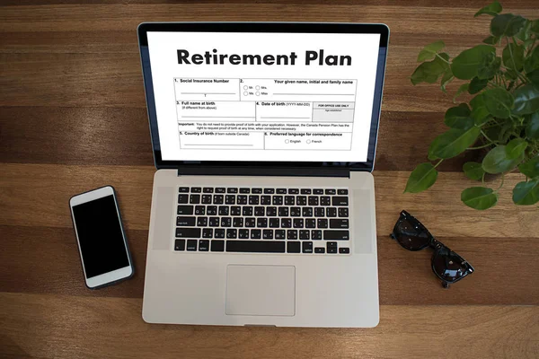 Zeit zum Sparen für das Rentenkonzept — Stockfoto