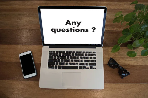 Any questions Raised  Marks Frequently Asked Questions Solution — Stock Photo, Image