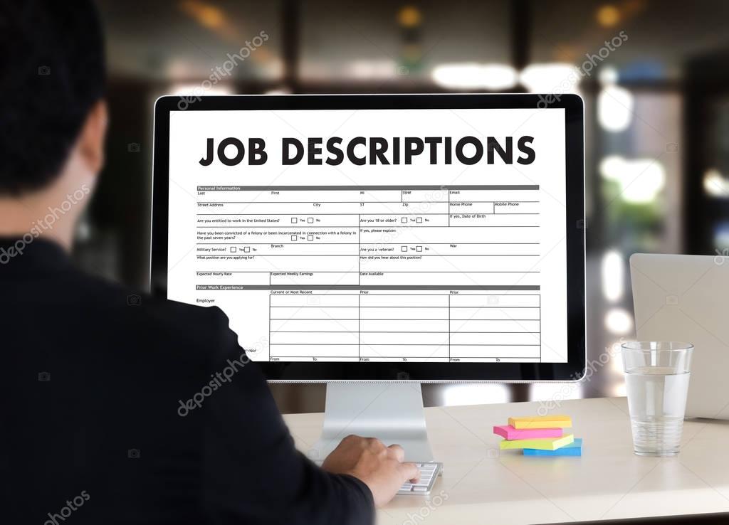 JOB DESCRIPTIONS Human resources, employment, team management 