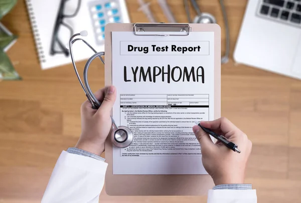 LYMPHOMA diagnóstico médico concepto médico — Foto de Stock