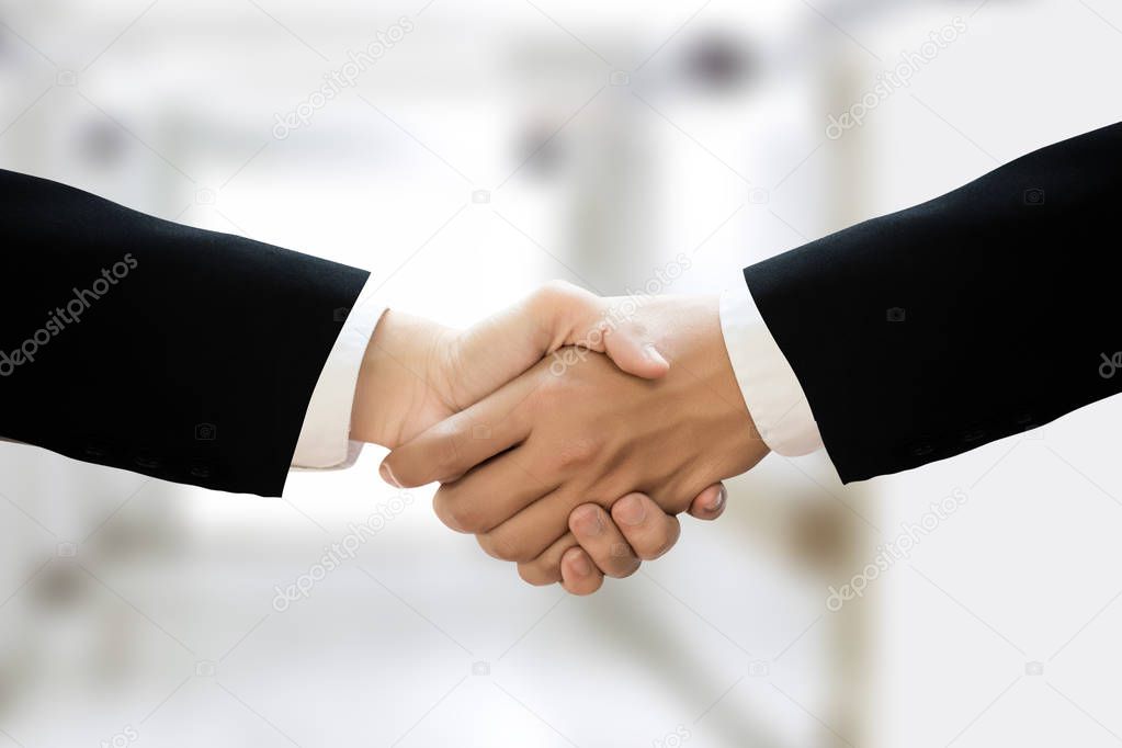 businessman handshake Professional Business partnership meeting 