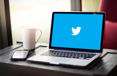 Bangkok, Tayland - 17 Mayıs 2016: Twitter uygulama, logo o