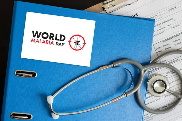 MALARIA комары сосут кровь Всемирный день борьбы с малярией — стоковое фото