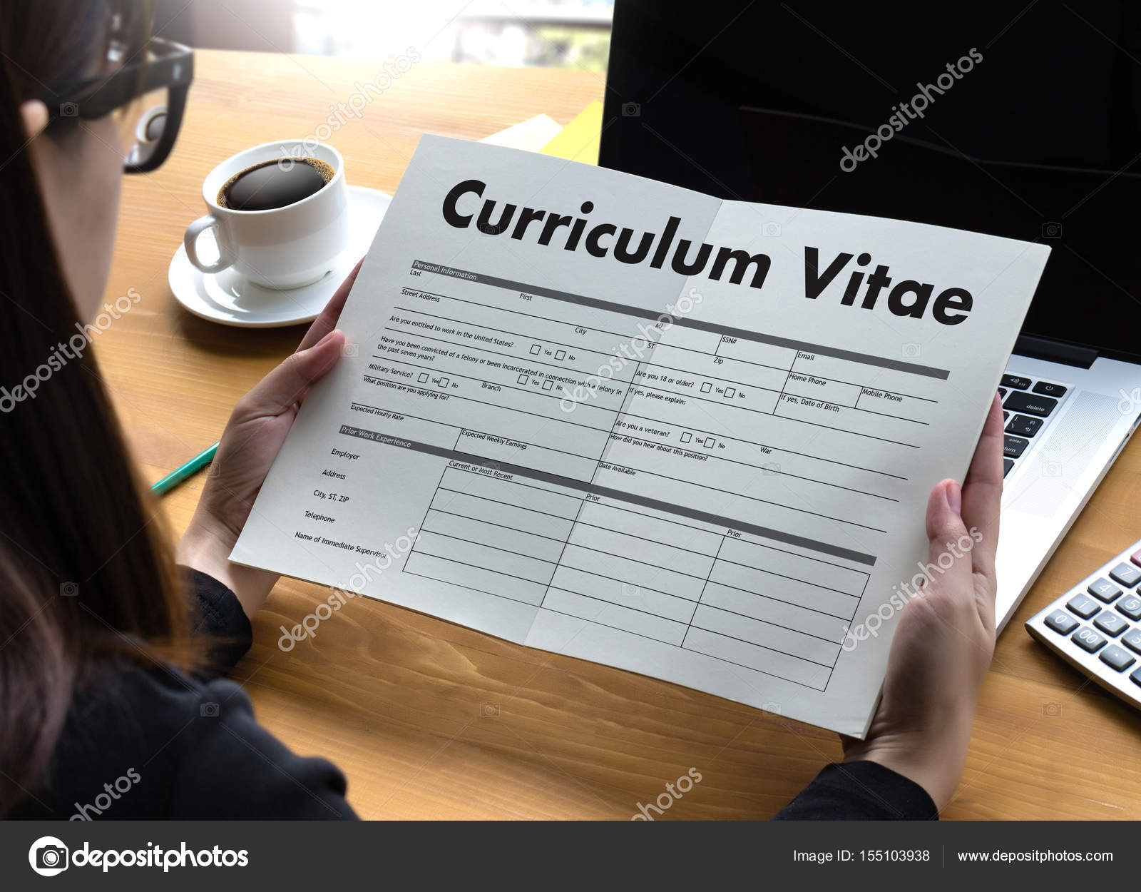 Cv Curriculum Vitae Job Interview Concept With Business Cv Re