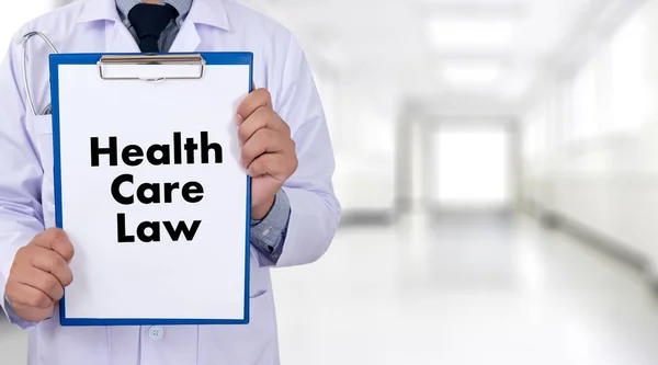 Egészségügyi jog egészségügyi ellátások állítás orvostudomány — Stock Fotó