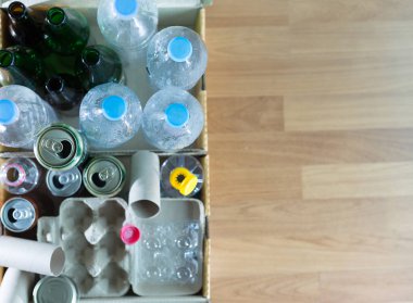Geri dönüşümlü çöp oluşan cam tasarruf plastik plastik Env
