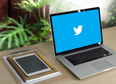 Bangkok, Tayland - 17 Mayıs 2016: Twitter uygulama, logo o