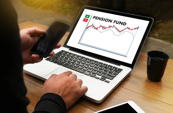 Pension fond Pension besparingar Senior Investment — Stockfoto