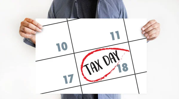 Daně čas dokumentu Trump daňový plán peníze finanční účetnictví T — Stock fotografie