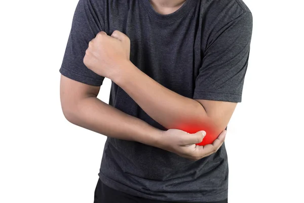 남자 팔꿈치 통증 팔 뼈 부상 — 스톡 사진