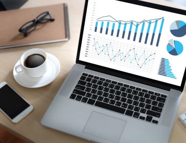 İstatistik analiz iş verileri diyagramı büyüme artış Pazar