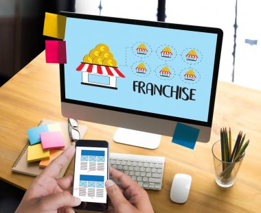 Perakende ve iş iş heyeti C marka franchise pazarlama