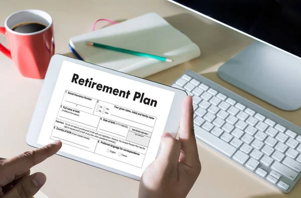 退職退職の概念のための節約の計画時間 — ストック写真