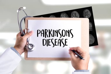 Parkinson hastalığı doktor el çalışma profesyonel doktor