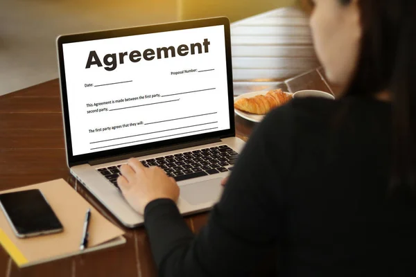 Werkgelegenheid overeenkomst aanvraagformulier, toepassing voor employmen — Stockfoto