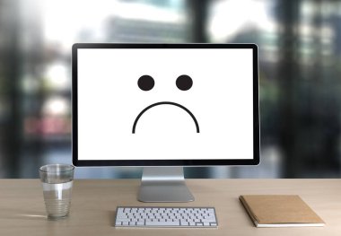 Depresif duygular kavramı, gülen yüz ifade yazdırılmasını.