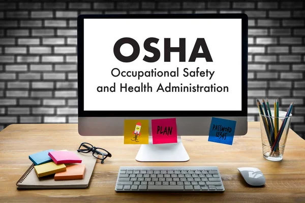 Mesleki Güvenlik ve Sağlık İdaresi Osha iş takım — Stok fotoğraf