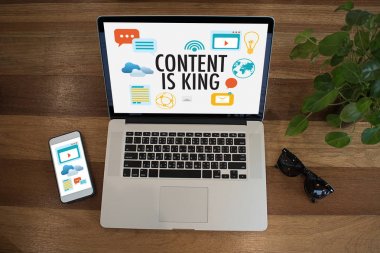 İçerik kral olduğunu seo arama motoru optimizasyonu ve içerik marke