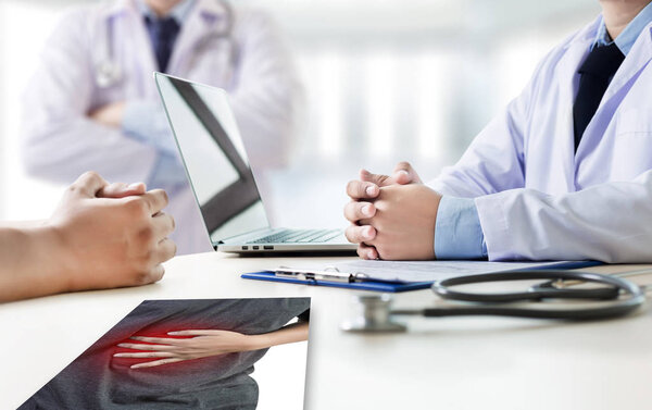 Ache man suffering with back pain backache Pain relief