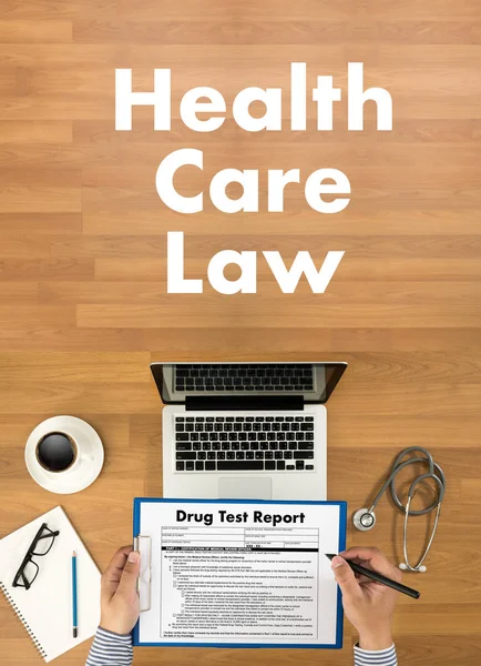 Закон охорони здоров'я переваги охорони здоров'я вимагають медицини — стокове фото