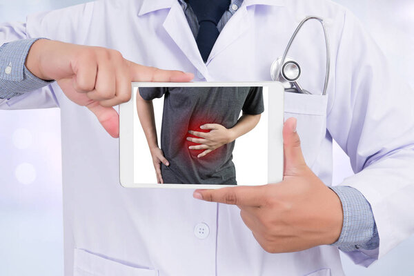 Ache man suffering with back pain backache Pain relief