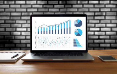 İstatistik analiz iş verileri diyagramı büyüme artış Pazar