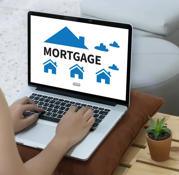 MORTGAGE Property Real estate home pay Loan Payment — Stock Photo, Image