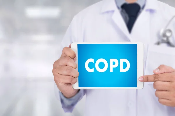 COPD krónikus obstruktív légúti betegség egészségügyi orvosi klara — Stock Fotó