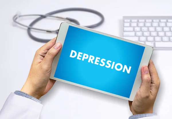 Депресія та її наслідки — стокове фото