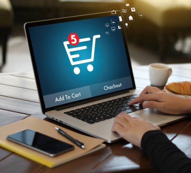 İş adamları teknoloji e-ticaret Internet küresel Marketi kullanın