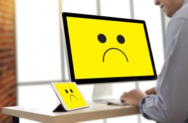 Depresif duygular kavramı, Amort gülen yüz ifade yazdırılmasını