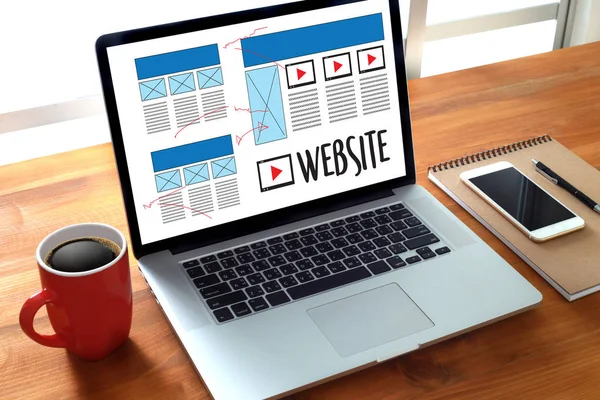 Web tasarım düzeni kroki çizim yazılım Media Www ve grafik 