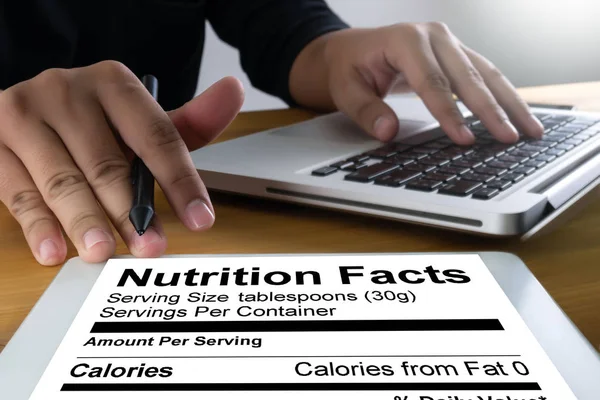 Nutrition Fakta Gluten fri mat celiaki kost, Hea — Stockfoto