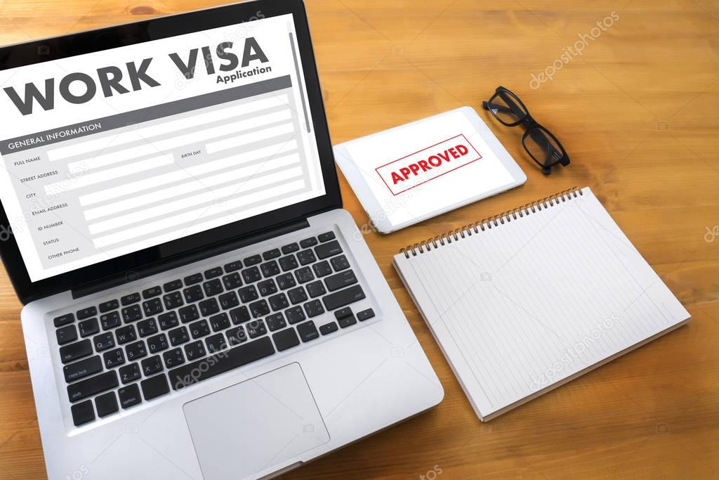  WORK Visa Application Employment Recruitment to Work businessma