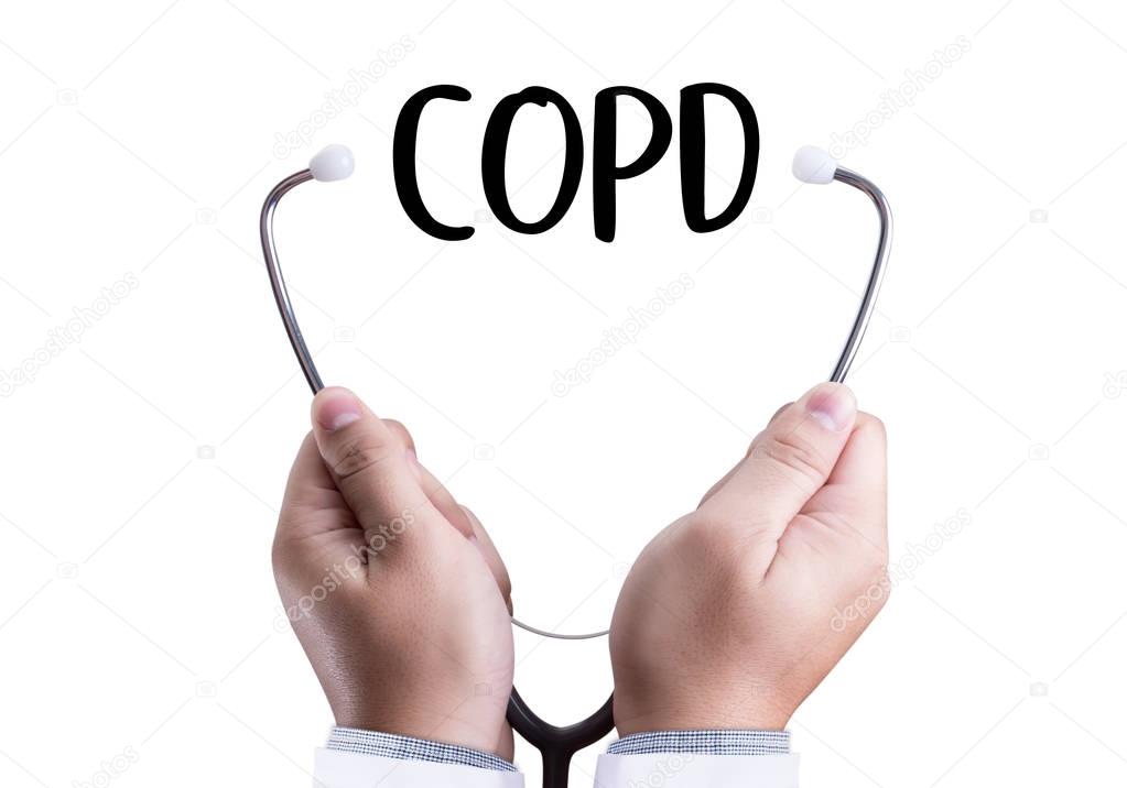 COPD Chronic obstructive pulmonary disease health medical concep