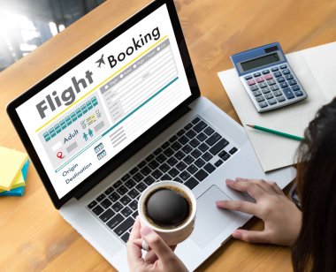 Uçuş hava kavramı kitap Online Bilet rezervasyon git 