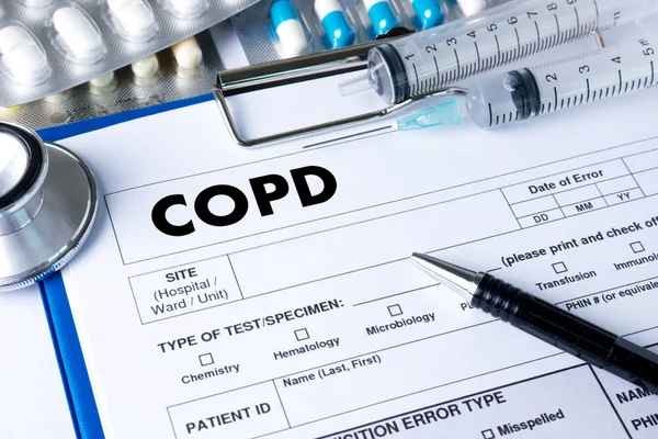 Copd 慢性閉塞性肺疾患の健康医療コンセプト — ストック写真