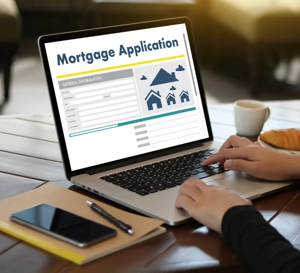 Living Estate MORTGAGE real estate property  Investment  manage — Stock Photo, Image