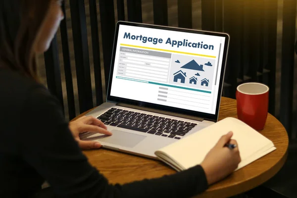 Living Estate MORTGAGE real estate property  Investment  manage — Stock Photo, Image