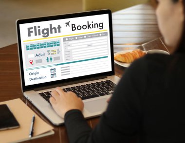 Uçuş hava kavramı kitap Online Bilet rezervasyon git 
