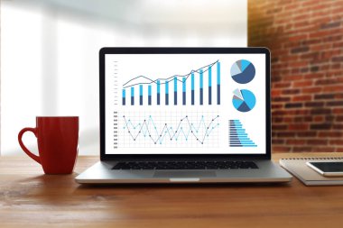 İstatistik analiz iş verileri diyagramı büyüme artış Pazar