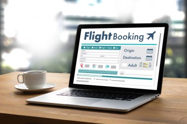 Uçuş hava kavramı kitap Online Bilet rezervasyon git 