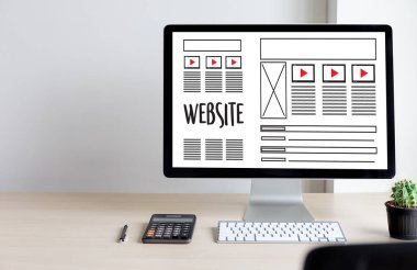 Web tasarım düzeni kroki çizim yazılım Media Www ve grafik 