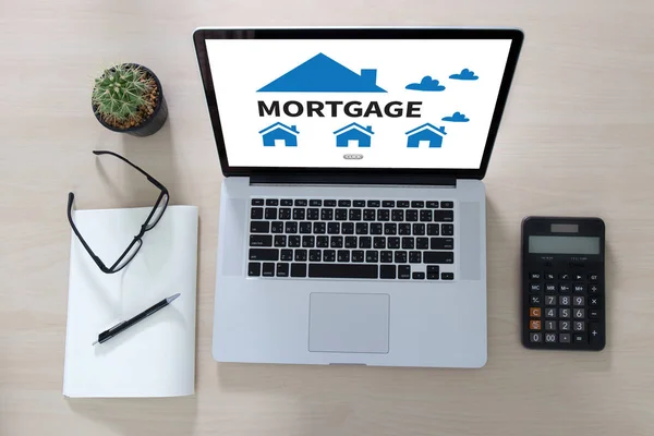 MORTGAGE Property Real estate home pay Loan Payment — Stock Photo, Image