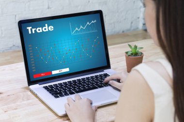 Ticaret Finans Forex grafik grafik kavramı m çalışmakta olan profesyonellerin katılması