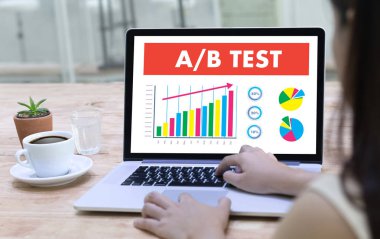 A / B testi başlangıç ve bir AB karşılaştırma. Split test