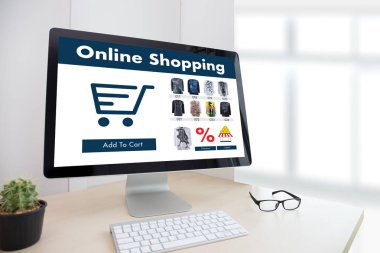 İş adamları teknoloji e-ticaret Internet küresel Marketi kullanın