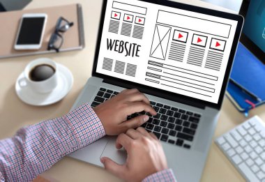 Web tasarım düzeni kroki çizim yazılım Media Www ve grafik 