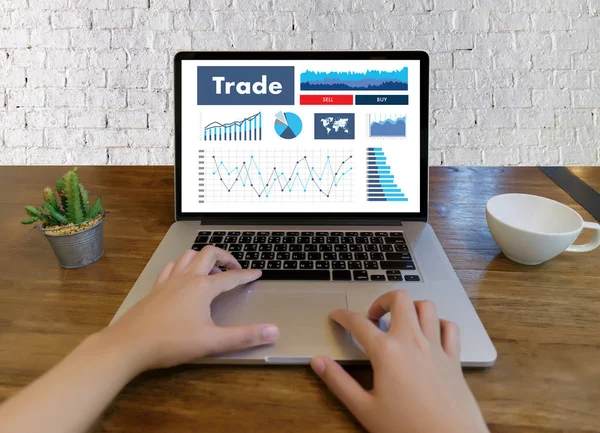 Ticaret Finans Forex grafik grafik kavramı m çalışmakta olan profesyonellerin katılması