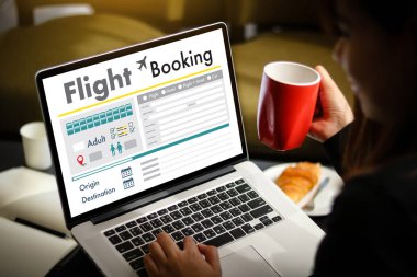 Uçuş hava kavramı kitap Online Bilet rezervasyon git 